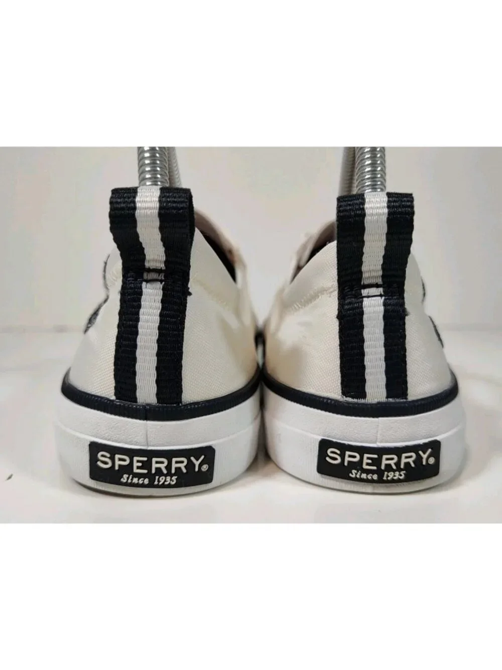 Sperry Crest Vibe Bionic Eco-friendly Boat Shoe Women's 8.5 Off White Nylon - Picture 4 of 9